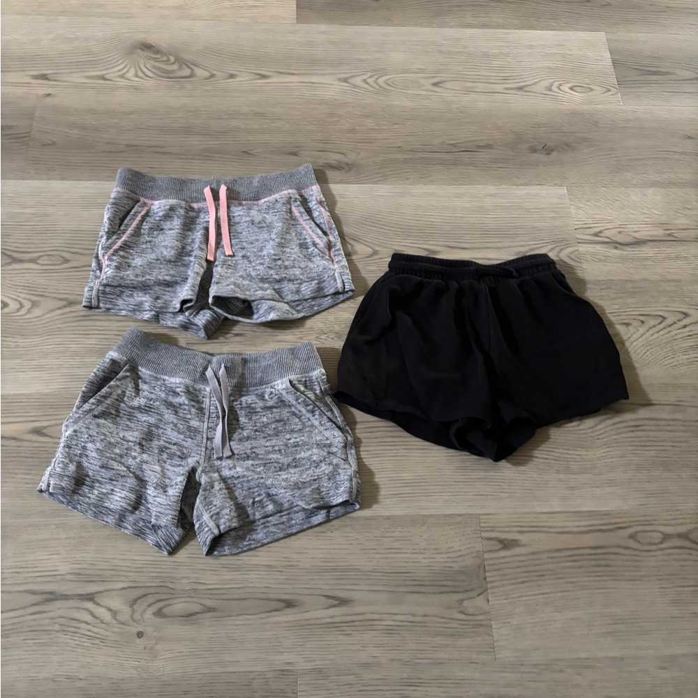 Set of Three Casual Shorts - Gray and Black